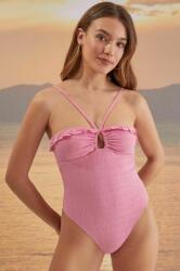 Women'Secret egyrészes fürdőruha VERBENA rózsaszín, puha kosaras, 5525820 - rózsaszín M