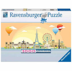 Ravensburger Puzzle Panorama Paris, 1000 Piese (RVSPA17393) - ejuniorul Puzzle