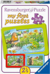 Ravensburger Puzzle Animale In Gradina, 3X6 Piese (RVSPC05138) - ejuniorul