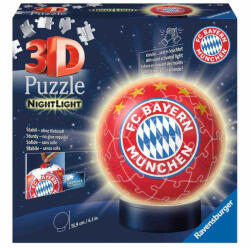 Ravensburger Puzzle 3D Luminos Fc Bayern, 72 Piese (RVS3D12177) - ejuniorul