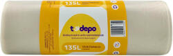 T-depo átlátszó szemeteszsák 135L - 70*110cm, 10db/tek