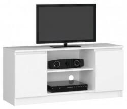 Artool Comoda pentru TV, placa laminata, 6 rafturi, alb, 120x40x55 cm Comoda