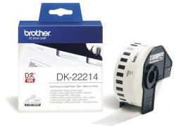 Brother DK-22214 folytonos szalagcímke 12mm x 30, 48m öntapadós White (DK22214)