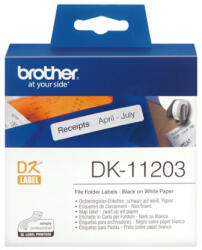 Brother DK-11203 elővágott öntapadós címke 300db/tekercs 17mm x 87mm White (DK11203) - tobuy