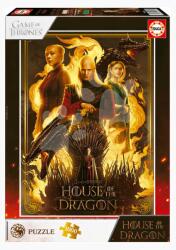 Educa Puzzle House of the Dragon Educa 1000 piese și lipici Fix (EDU19574) Puzzle