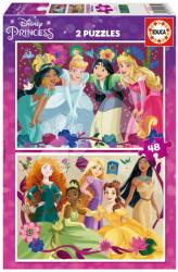 Educa Puzzle Disney Princess Educa 2x48 piese de la 4 ani (EDU19675) Puzzle