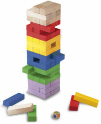 Juguetes Cayro 859 színes jenga játék Block and block (CY859)