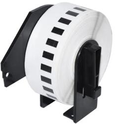 Makki съвместими етикети Brother DK-22214 - White Continuous Length Paper Tape 12mm x 30.48m, Black on White - MK-DK-22214 (MK-DK-22214) - xtreme