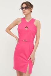 Morgan rochie culoarea roz, mini, drept PPYX-SUD2MJ_30X