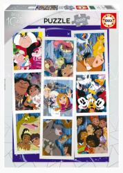 Educa Puzzle Disney 100 Collage Educa 1000 darabos és Fix ragasztó (19575)