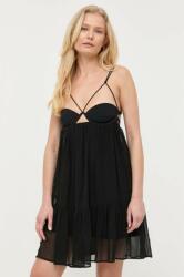 Patrizia Pepe rochie culoarea negru, mini, evazati PPYX-SUD2H1_99X