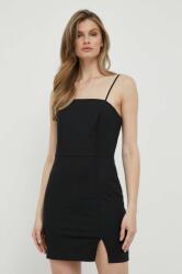 Sisley rochie culoarea negru, mini, drept PPYX-SUD1AU_99X
