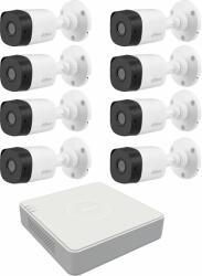 Sistem supraveghere video basic 8 camere Dahua 2MP, 3.6mm, IR 20m, DVR 8 canale Hikvision (35320-)