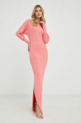 Patrizia Pepe rochie culoarea roz, maxi, drept PPYX-SUD0I9_30X