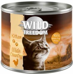 Wild Freedom Wild Freedom Kitten 6 x 200g - Wide Country Vițel & pui