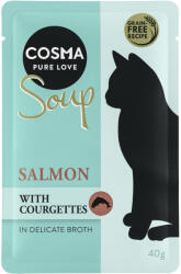 Cosma Cosma Pachet economic Soup 24 x 40 g - Somon cu zucchini