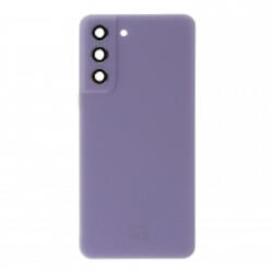 Samsung G990 Galaxy S21 FE 5G akkufedél (hátlap) kamera lencsével és ragasztóval, lila (gyári)