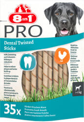 8in1 8in1 Pro Dental Twisted Sticks cu pui - 190 g (35 bucăţi)