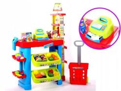 Malplay Set de joaca MalPlay Supermarket pentru copii, casa de marcat, alimente si cos de cumparaturi, 80 cm (5906190295668) - Technodepo