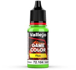 Vallejo 72104 Fluo Color Fluorescent Green, 18 ml (8429551721042)