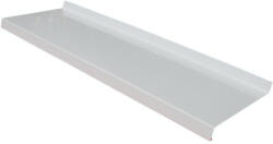 Redőnydiszkont Hajlított alumínium lemez ablakpárkány, fehér színben, 340 mm széles, 134 cm hosszú (RKK-hajlitott-parkany-134)