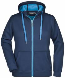 James & Nicholson (Daiber) Női kétszínű felső JN354 - Sötétkék / aqua | L (1-JN354-144633)