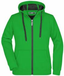 James & Nicholson (Daiber) Női kétszínű felső JN354 - Páfrányzöld / grafitszürke | 2XL (1-JN354-1710020)