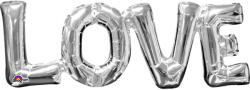 Amscan Балон от фолио LOVE сребрист 63 x 22 см