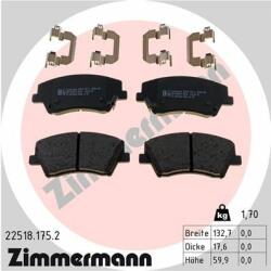 ZIMMERMANN set placute frana, frana disc ZIMMERMANN 22518.175. 2 (22518.175.2)