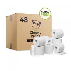The Cheeky Panda Bambusz wc papír papírcsomagolásban 48 tekercs (3 rétegű, 200 lap per tekercs) ÚJ