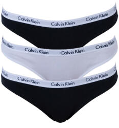 Calvin Klein 3PACK tanga damă Calvin Klein multicolor (QD3587E-WZB) M (9929)
