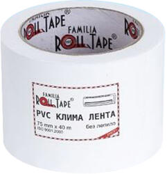 ROLL TAPE ЛЕНТА Roll Tape МОНТАЖНА ЗА КЛИМАТИЦИ БЕЗ ЛЕПИЛО 75мм х40м БЯЛА (050203)