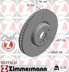 ZIMMERMANN Disc frana ZIMMERMANN FORMULA F 150.2936. 32 (150.2936.32)