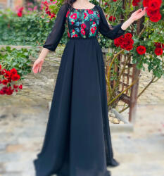Ie traditionala Rochie Eleganta cu motive stilizate florale Viviana