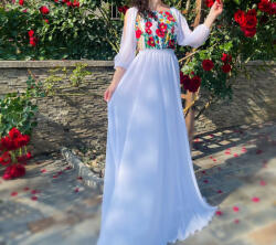 Ie traditionala Rochie Eleganta cu motive stilizate florale Viviana 2