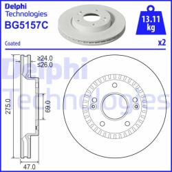 DELPHI Disc frana DELPHI BG5157C