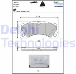 DELPHI set placute frana, frana disc DELPHI LP3735 (LP3735)