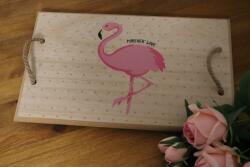  Flamingós fatálca 40x24 cm