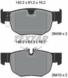 TEXTAR set placute frana, frana disc TEXTAR Q+ 2640901 (2640901)