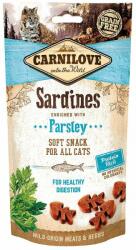 CARNILOVE Semi Moist Snacks recompense moi pentru pisici, cu sardine si patrunjel 50 g