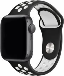 Eternico Sporty Apple Watch 38mm / 40mm / 41mm - Pure White and Black (AET-AWSP-WhBl-38)