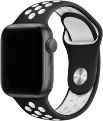 Eternico Sporty Apple Watch 42mm / 44mm / 45mm - Pure White and Black (AET-AWSP-WhBl-42)