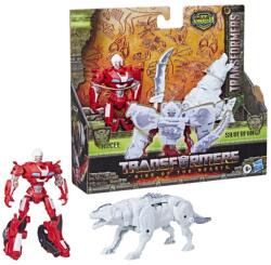 Hasbro Transformers, Rise of the Beasts, Beast Combiner, Arcee si Silverfang, set de figurine, 13 cm, 2 buc