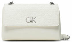Calvin Klein Geantă Re-Lock Ew Cony Crossbody-Emb Mn K60K610919 Écru