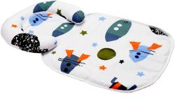 SomnArt Paturica impermeabila cu tetiera detasabila model rachete Relax KipRoom Lenjerii de pat bebelusi‎, patura bebelusi