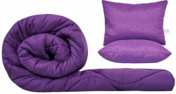 Somnart Set SomnART gama Coral, Pilota 200x220 cm si 2 perne 50x70 cm Purple Magic Relax KipRoom