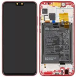 Huawei 02352MTE Gyári Huawei Y9 2019 piros LCD kijelző érintővel kerettel előlap akkumlátorral (02352MTE)