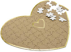 PartyDeco Vendégkönyv, puzzle, szív alakú