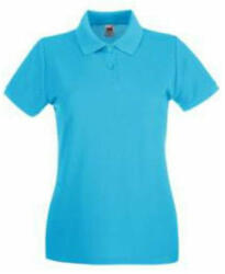 Fruit of the Loom FN01 Női galléros póló, LADY FIT PREMIUM POLO, Azure - XL (FN012109)