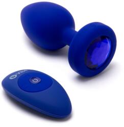 b-Vibe Dop Anal 15 Moduri Vibratii, 6 Viteze, Silicon, USB, Albastru, 11.1 cm, B-Vibe
